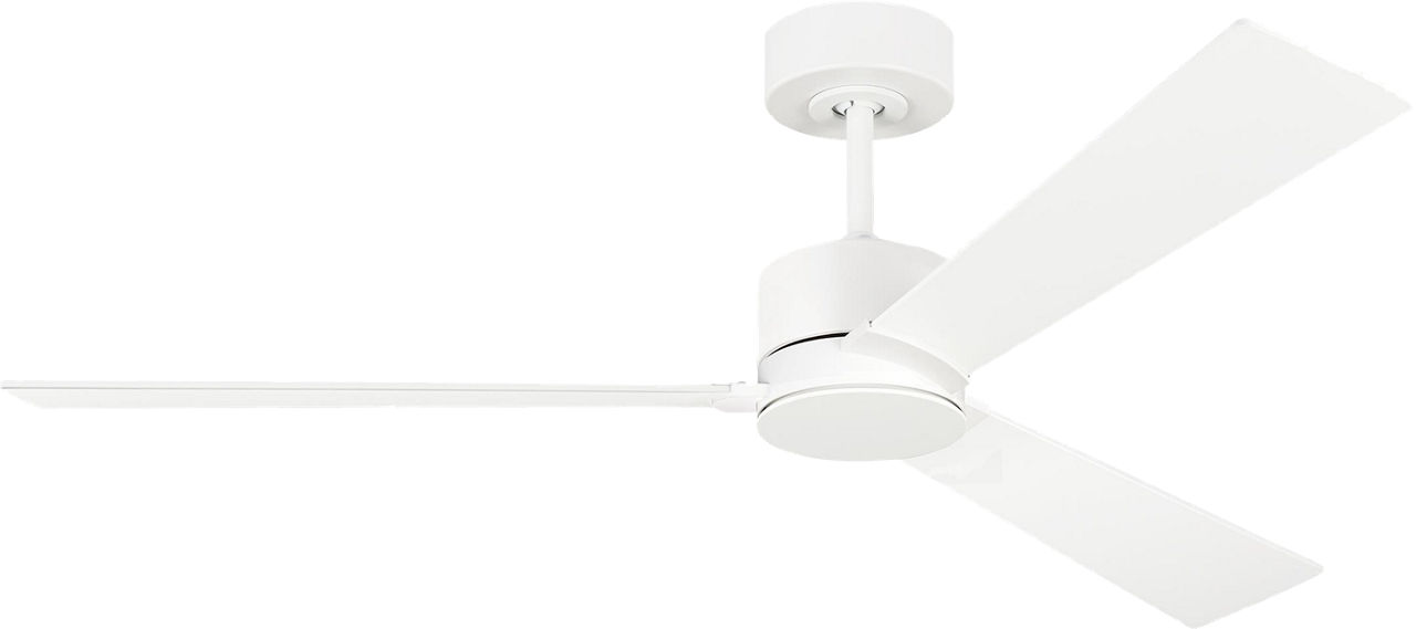 Rozzen 52 Ceiling Fan in with Blades Matte White