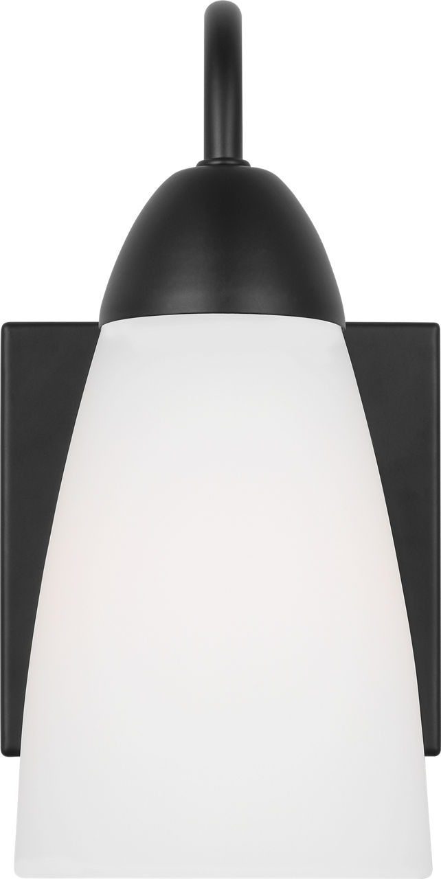 Seville One Light Wall / Bath Sconce Midnight Black