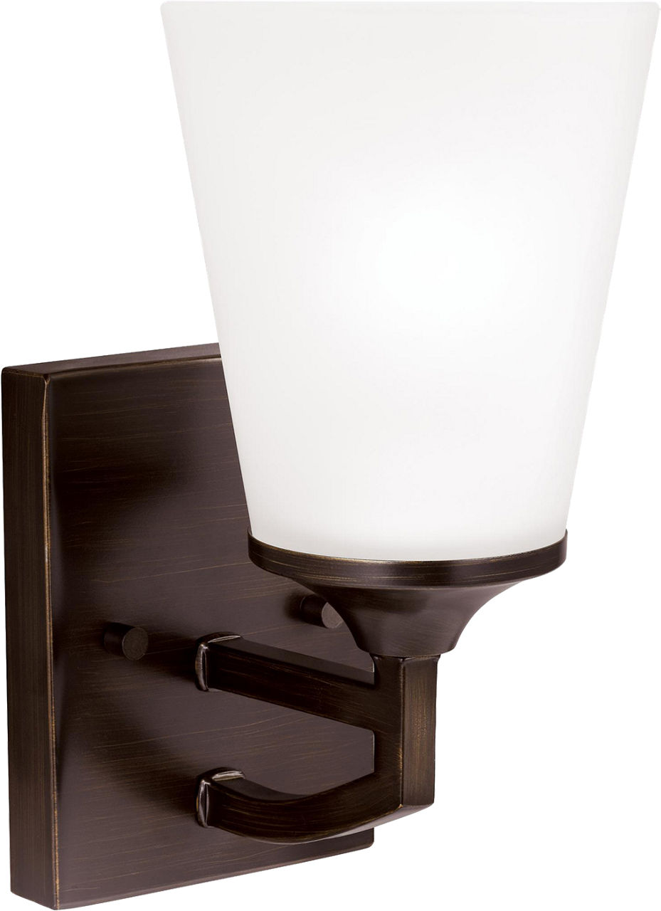 Hanford One Light Wall / Bath Sconce Bronze Bulbs Inc