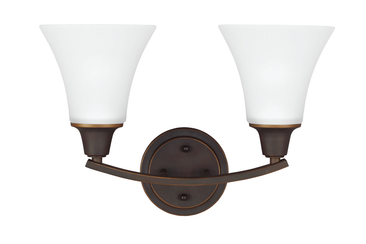 Metcalf 2-Light Bath Sconce in Autumn Bronze Bulb(s) Not Included