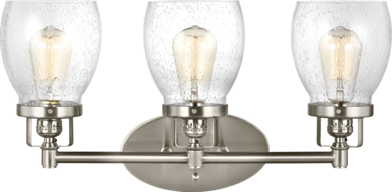 Belton Three Light Wall / Bath Sconce in Brushed Nickel