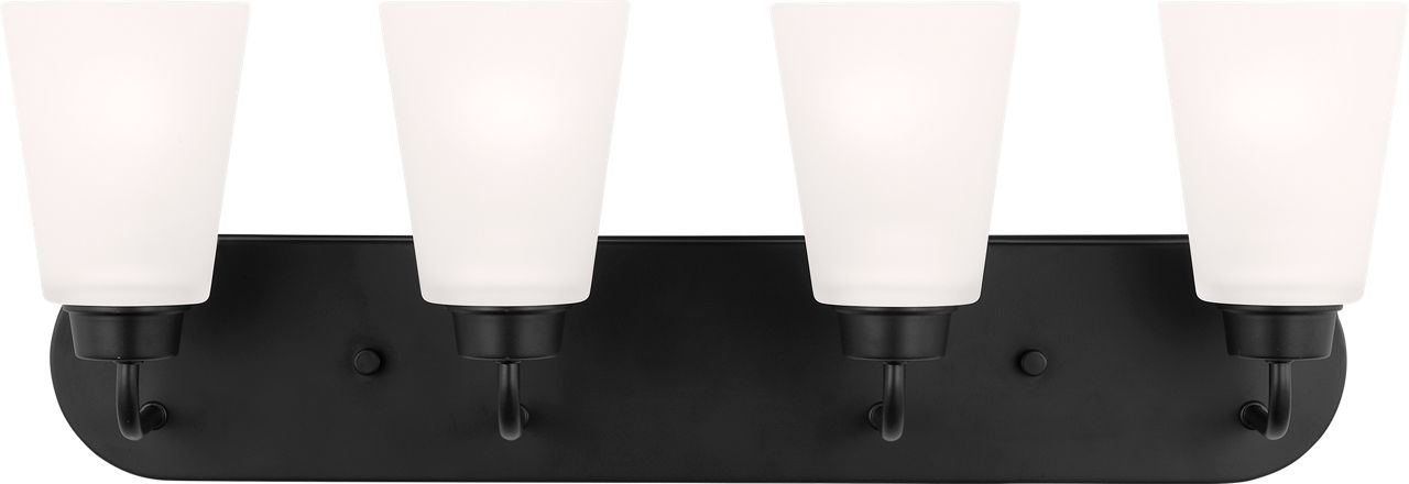 Kerrville Four Light Wall / Bath Midnight Black Bulbs Inc