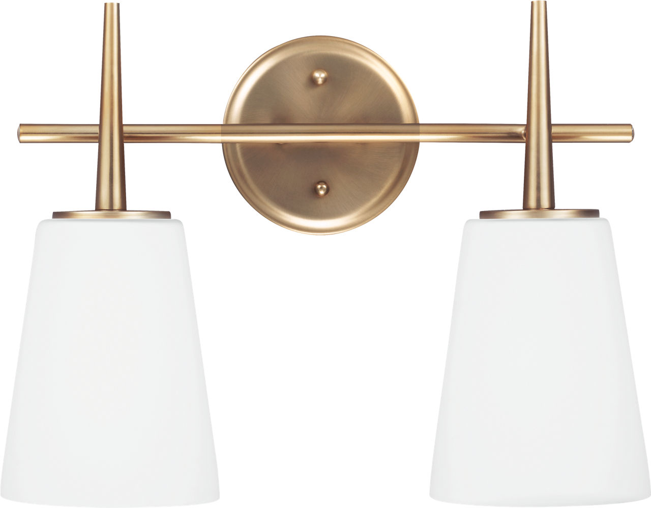 Driscoll Two Light Wall / Bath Satin Brass