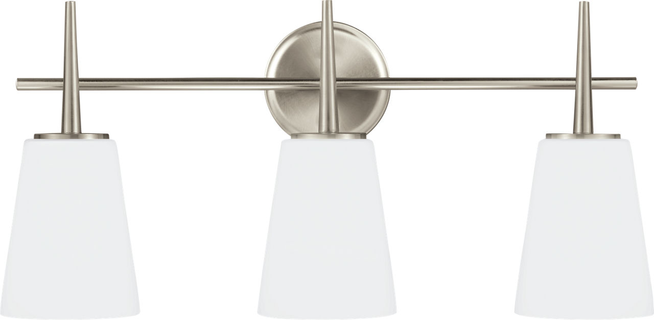Driscoll Three Light Wall / Bath Brushed Nickel
