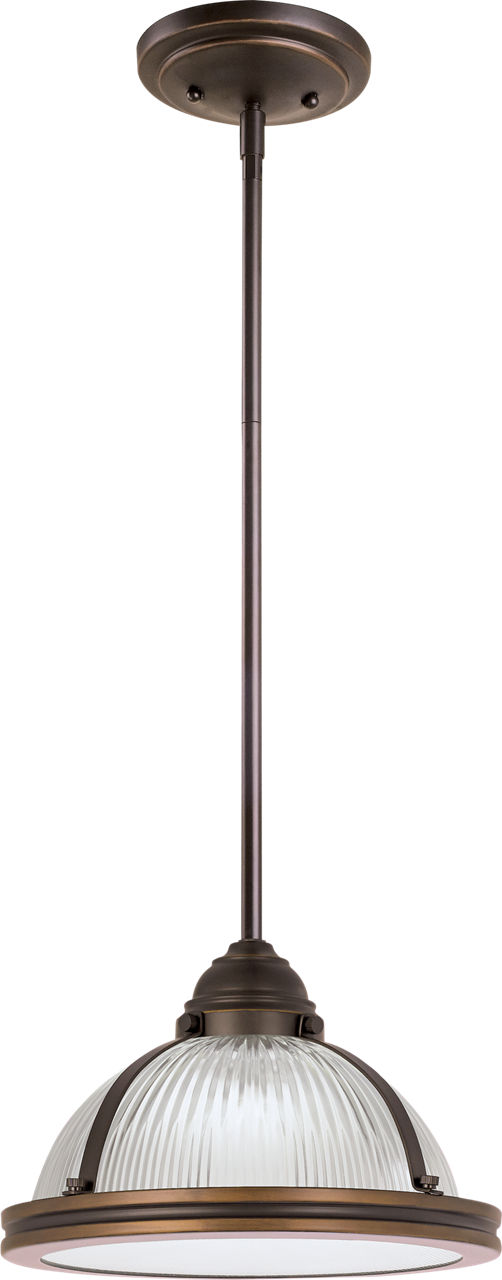 Pratt Street Prismatic One Light Pendant Autumn Bronze