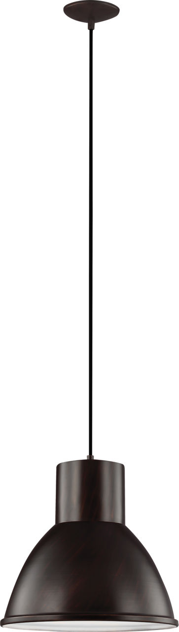 Division Street One Light Pendant Bronze
