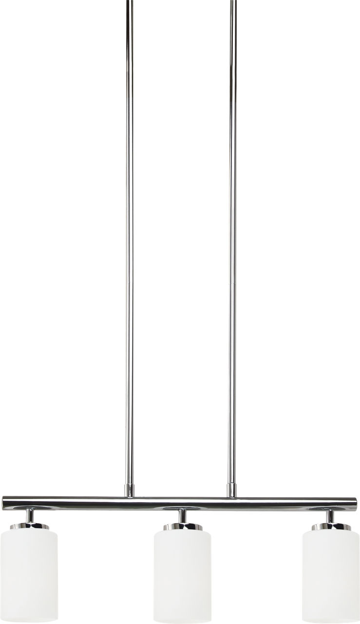 Oslo Three Light Island Pendant Chrome