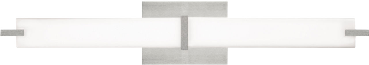 Metro Bath White Glass satin nickel 3000K 90 CRI led 90 cri 3000k 120v