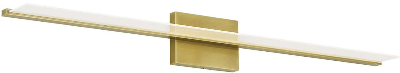 Span 48 Bath Direct/Indirect Plated Brass 3500K 90 CRI integrated led 90 cri 3500k 120v