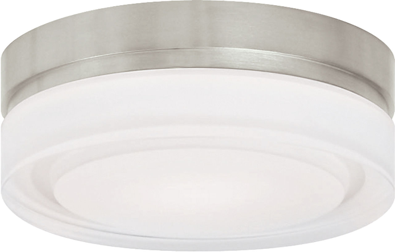 Cirque Small Flush Mount Small Satin Nickel LED 3000K 90 CRI90 cri 3000k 120v-277v