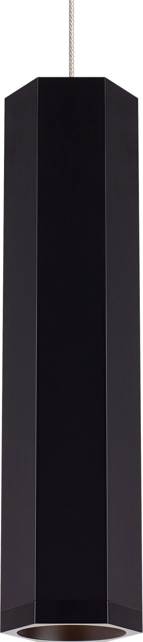 Blok Small Pendant in Matte Black and Satin Nickel with  FreeJack Bulb(s) Not Included