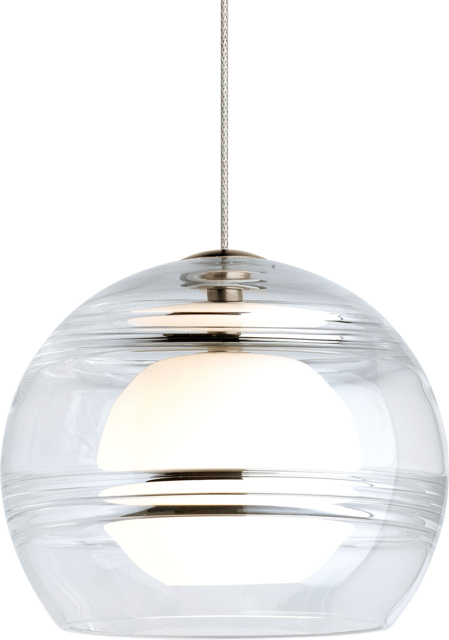 Sedona Pendant in Satin Nickel with Clear MonoRail Bulb(s) Included