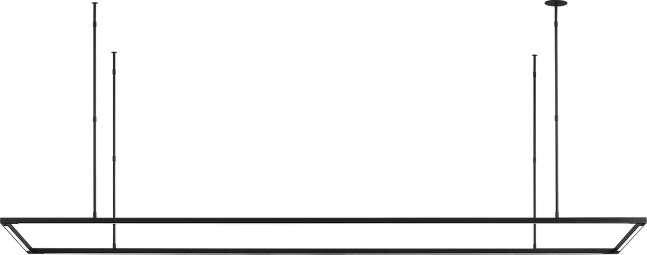 Stagger Halo 84 Linear Suspension Nightshade Black Integrated LED 2700K 90 CRI 277V