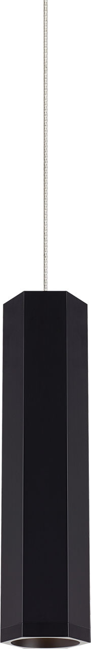 Blok Small Pendant in Matte Black and Satin Nickel with  MonoRail Bulb(s) Not Included