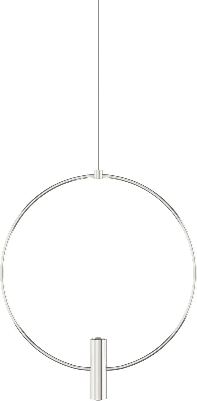 Mini Layla 13 Pendant in Satin Nickel with Aluminum MonoRail Bulb(s) Included