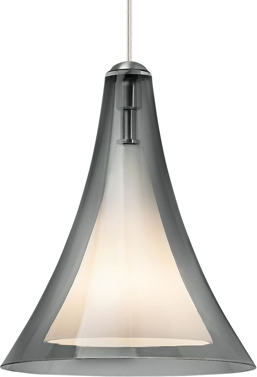 Melrose II Pendant in Antique Bronze with Smoke Glass MonoRail Bulb(s) Not Included