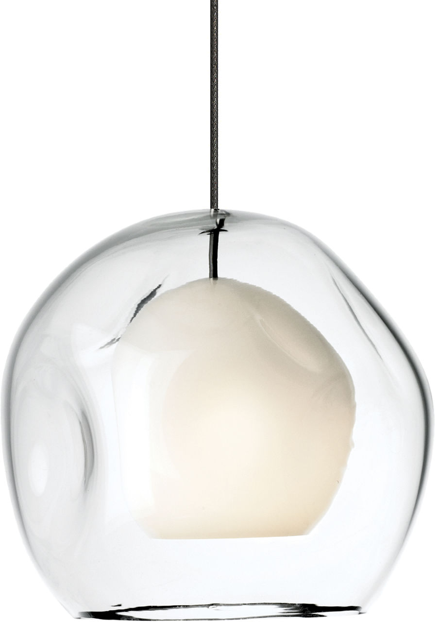 Mini Jasper Pendant in Antique Bronze with Clear glass Monopoint Bulb(s) Not Included