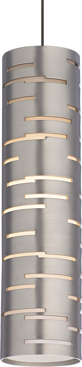 Revel Pendant in Antique Bronze with Satin Nickel Monopoint Bulb(s) Not Included