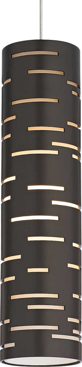 Revel Pendant in Satin Nickel with Antique Bronze Monopoint Bulb(s) Not Included