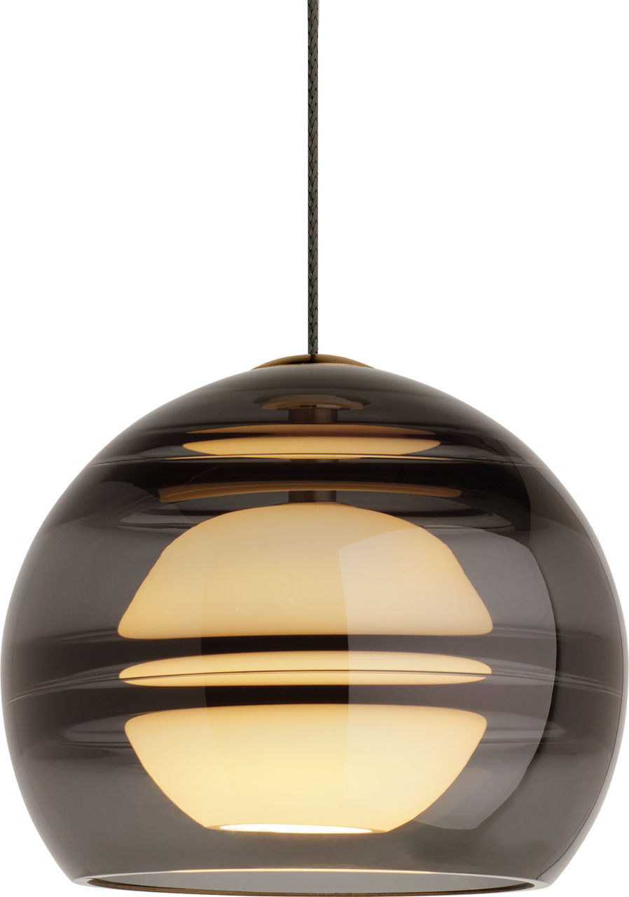 Sedona Pendant in Aged Brass with Smoke Monopoint Bulb(s) Not Included