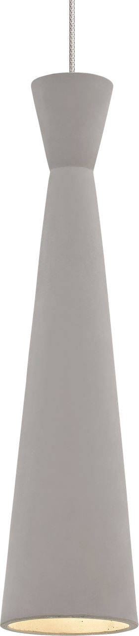 Windsor Pendant in Chrome with Concrete Monopoint Bulb(s) Not Included