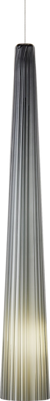 Zenith Large Pendant in Chrome with Smoke Glass Monopoint Bulb(s) Not Included