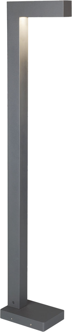 Strut 42 Outdoor Bollard in Charcoal 2700K In-Line Fuse