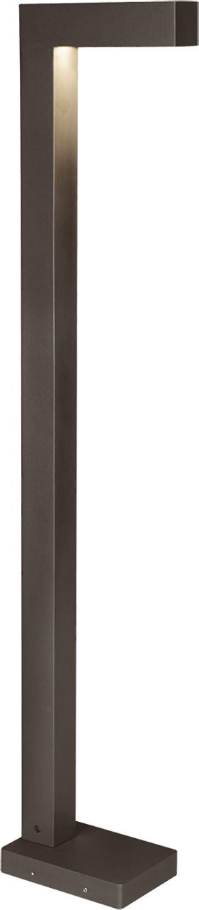 Strut 42 Outdoor Bollard in Bronze 2700K In-Line Fuse