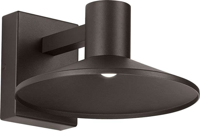 Ash 10 Outdoor Wall in Bronze 3000K Dome Lens High Output
