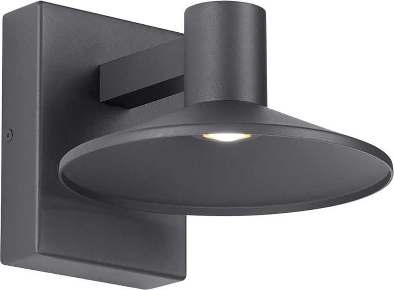 Ash 8 Outdoor Wall in Charcoal 2700K Dome Lens Surge Protection Low Output