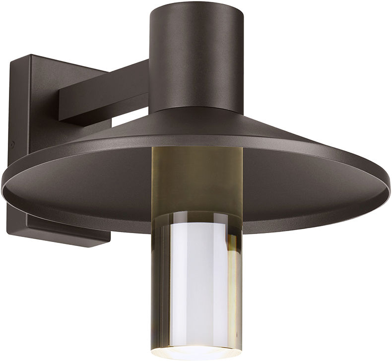 Ash 16 Outdoor Wall in Bronze 3000K Cylinder Lens Surge Protection Low Output