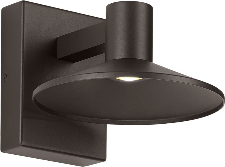 Ash 8 Outdoor Wall in Bronze 3000K Dome Lens Surge Protection Low Output