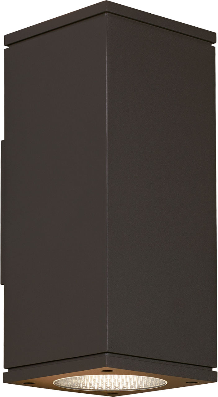 Tegel 12 Outdoor Wall in Black 3000K 36° Downlight None