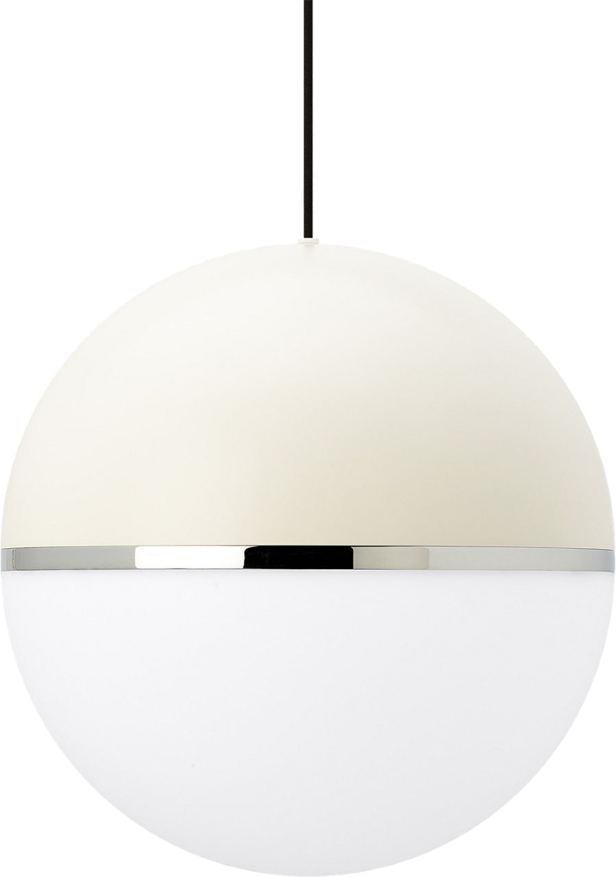 Akova Grande Pendant White/Chrome