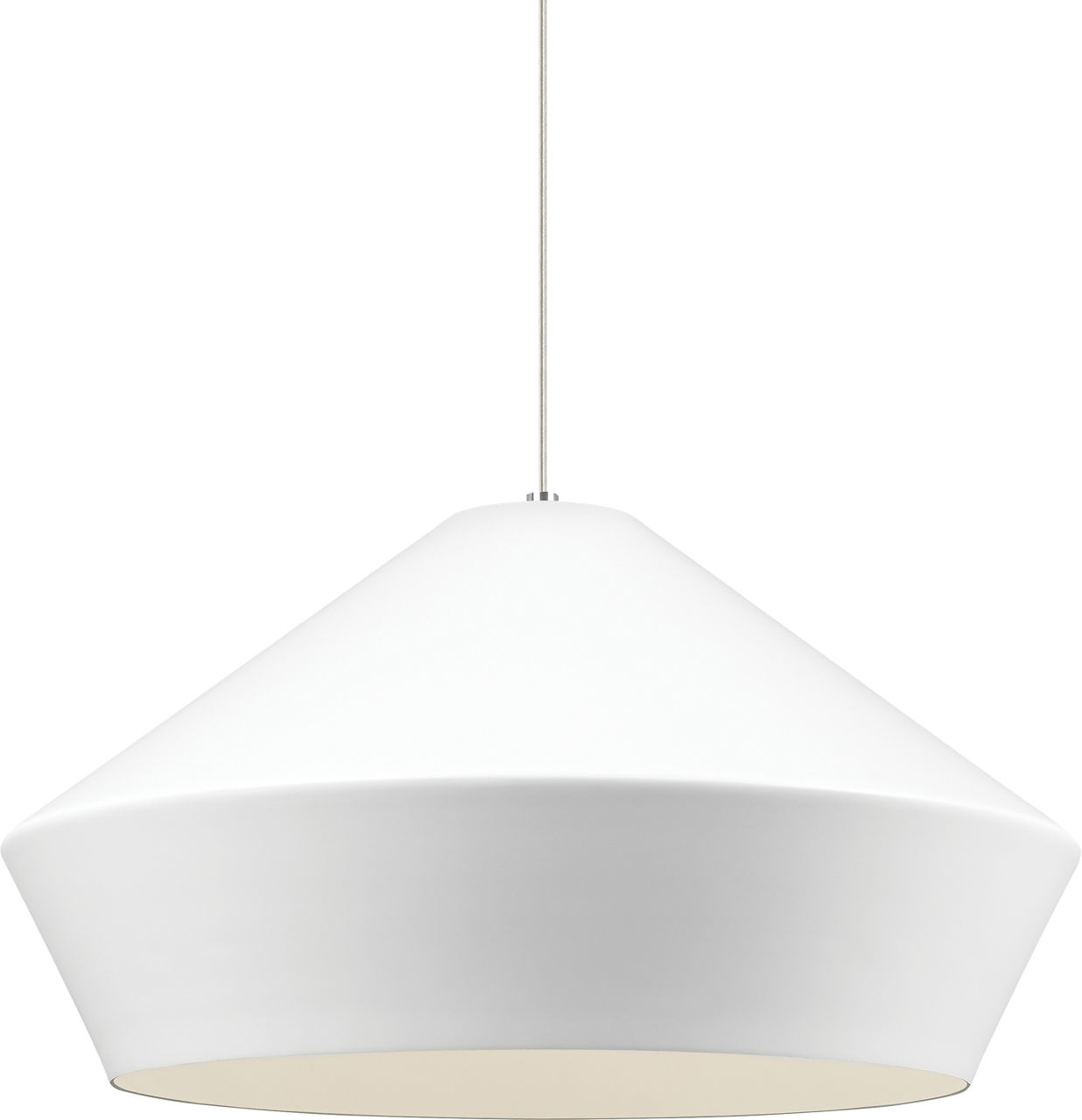 Brummel Grande Pendant in Satin Nickel with White Bulb(s) Not Included