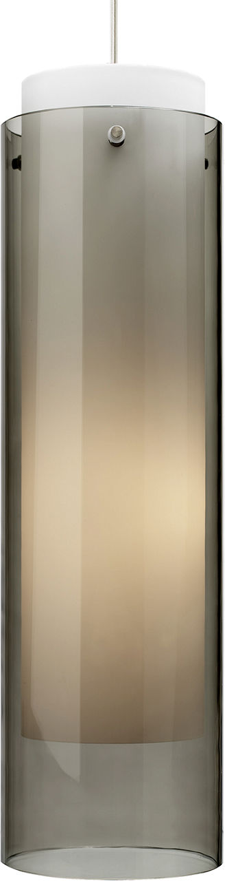 Echo Grande Pendant in Satin Nickel with Transparent Smoke Glass Bulb(s) Not Included