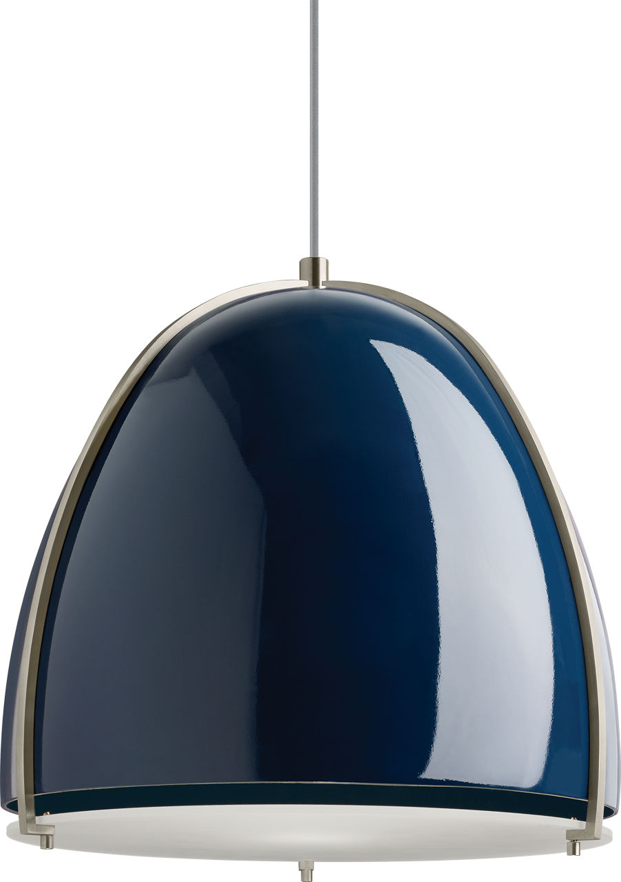 Paravo Pendant blue/Satin Nickel LED 90 CRI 2700k 120V