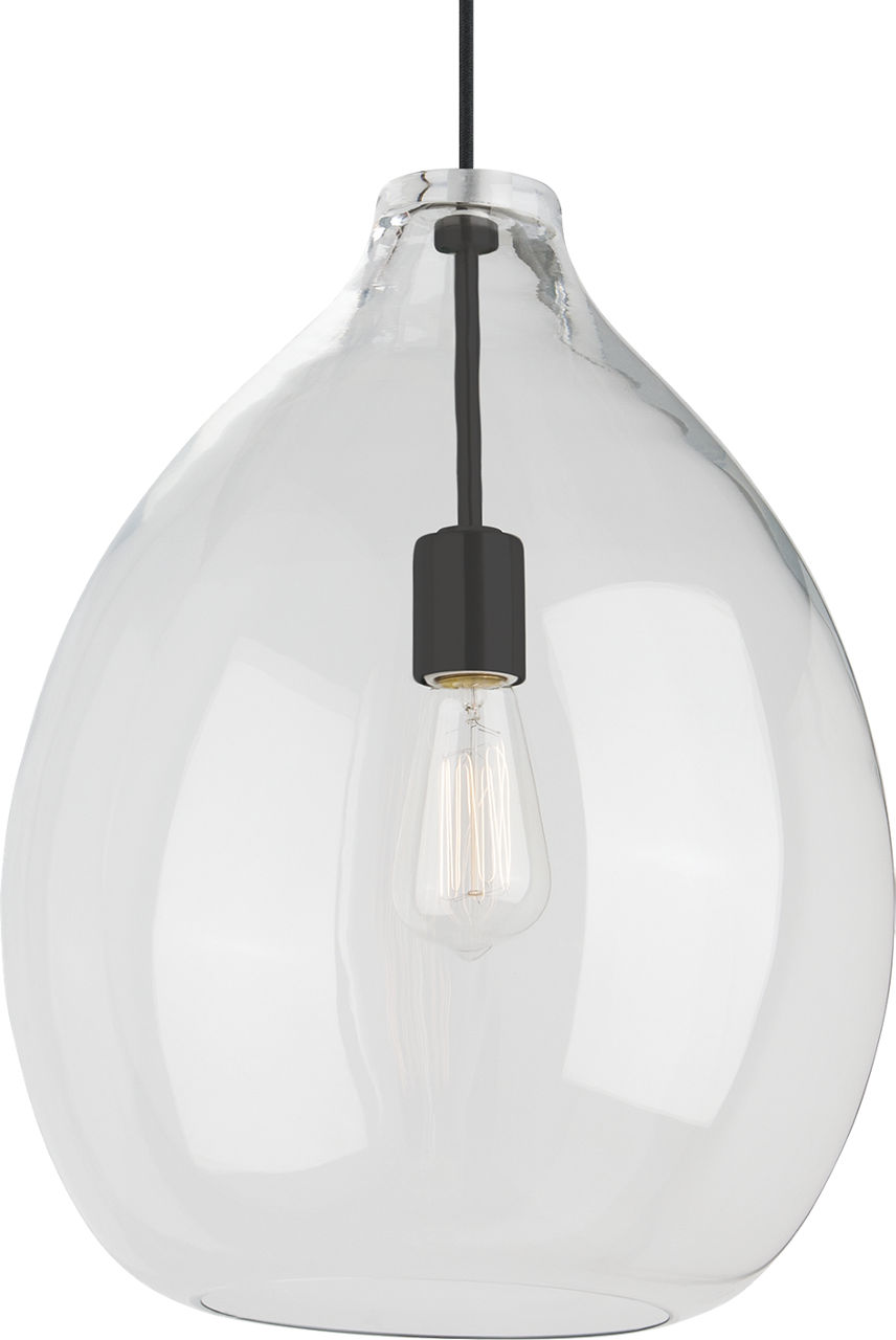 Quinton Pendant Clear Black 2700K 90 CRI st19 led 90 cri 2700k 120v (t24)