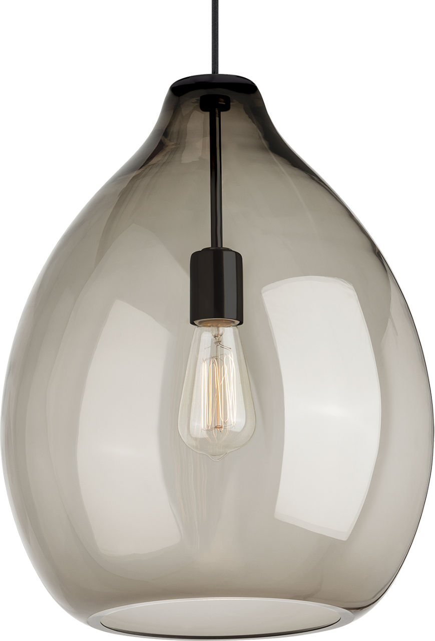 Quinton Pendant Smoke Black 2700K 90 CRI st19 led 90 cri 2700k 120v (t24)