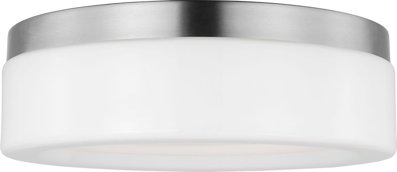 Rhett Medium Flush Mount Brushed Nickel Bulbs Inc
