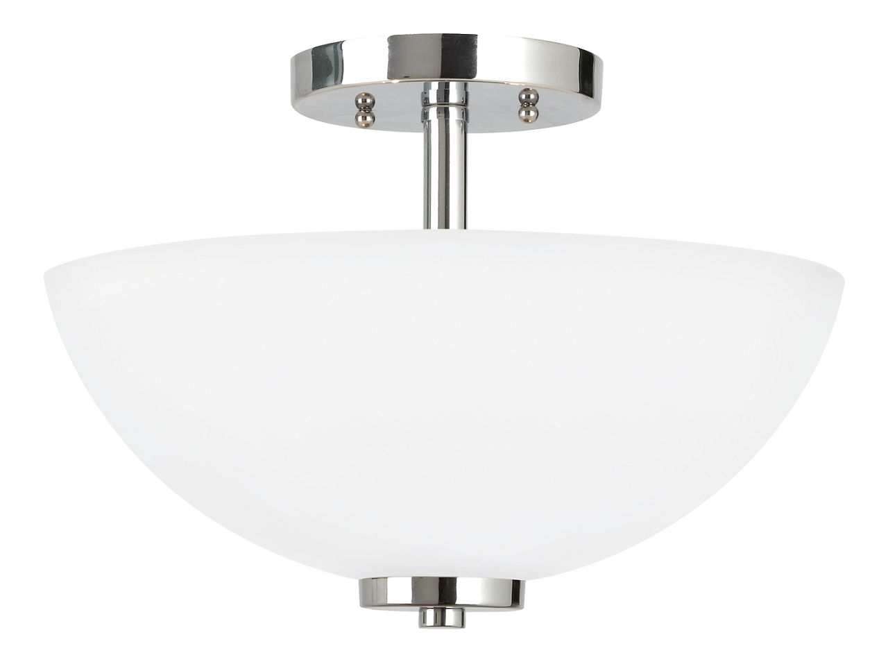 Oslo Two Light Semi-Flush Convertible Pendant Chrome