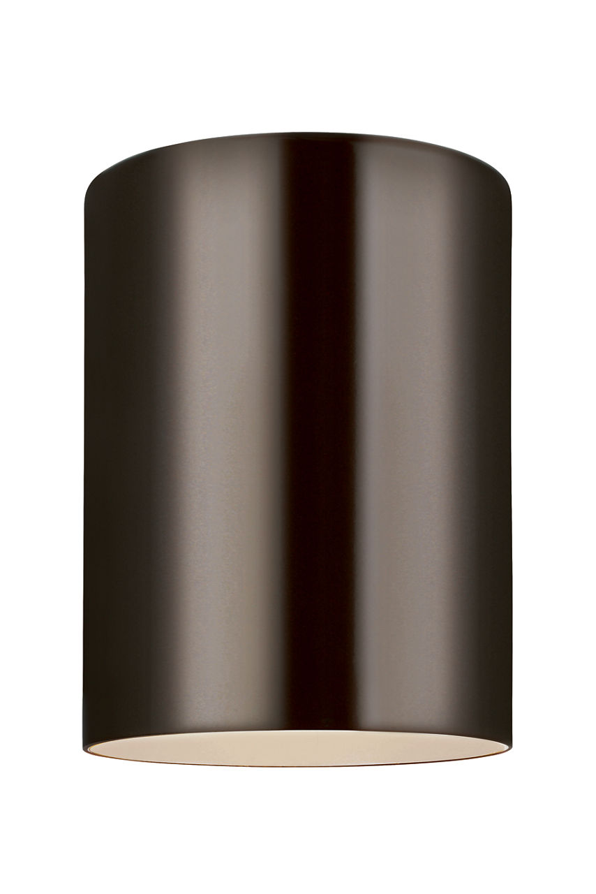 Cylinder 5" Flush Mount in Bronze Bulb(s) Not Included