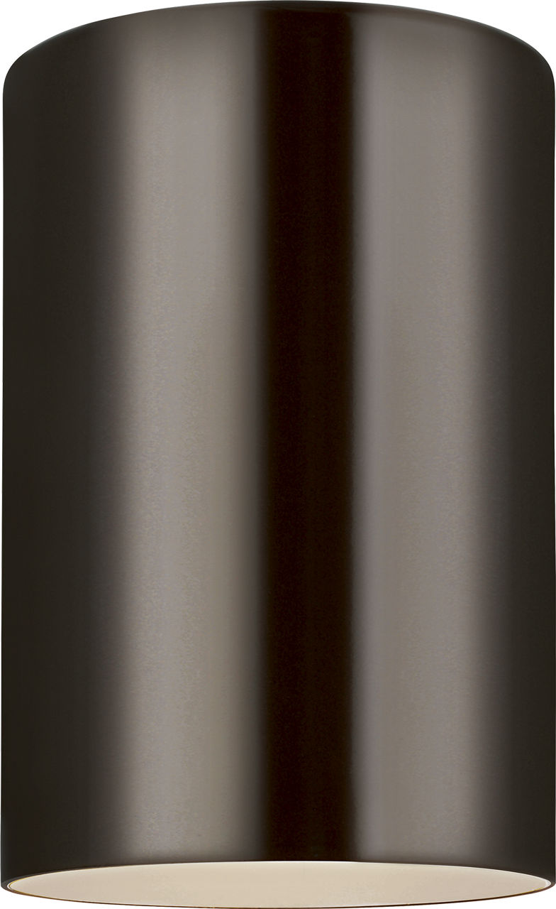 Cylinder 5" Flush Mount in Bronze Dedicated LED