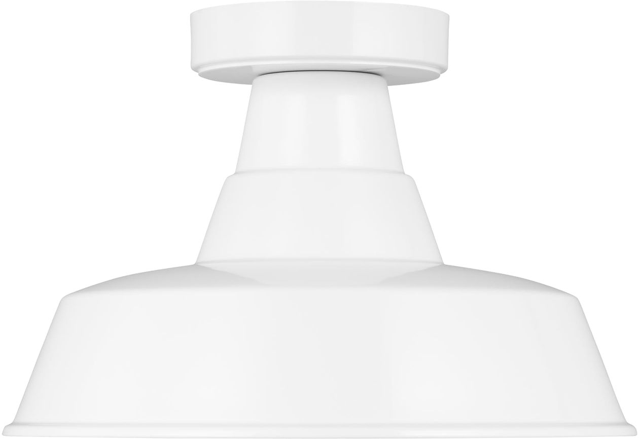 Barn Light One Light Outdoor Flush Mount White Bulbs Included