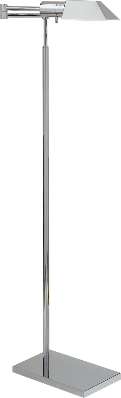 Studio Swing Arm Floor Lamp in Polished Nickel