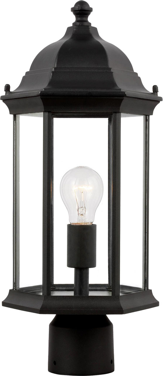 Sevier Medium One Light Outdoor Post Lantern Black Bulbs Inc