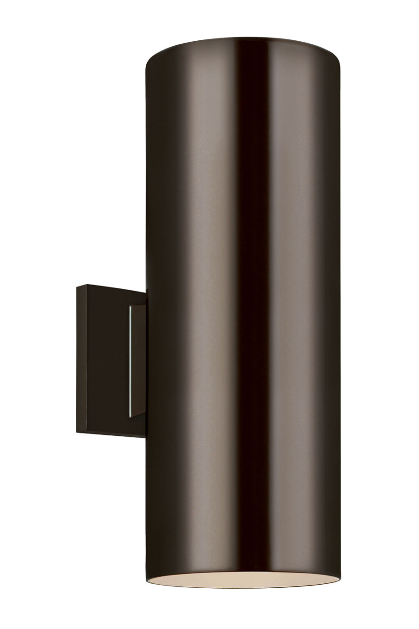 Cylinder 5" Up/Down Wall Lantern in Bronze Bulb(s) Not Included