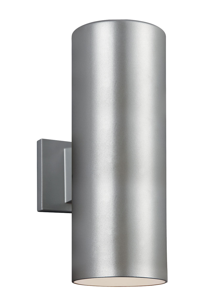 Cylinder 5" Up/Down Wall Lantern in Painted Brushed Nickel Bulb(s) Not Included