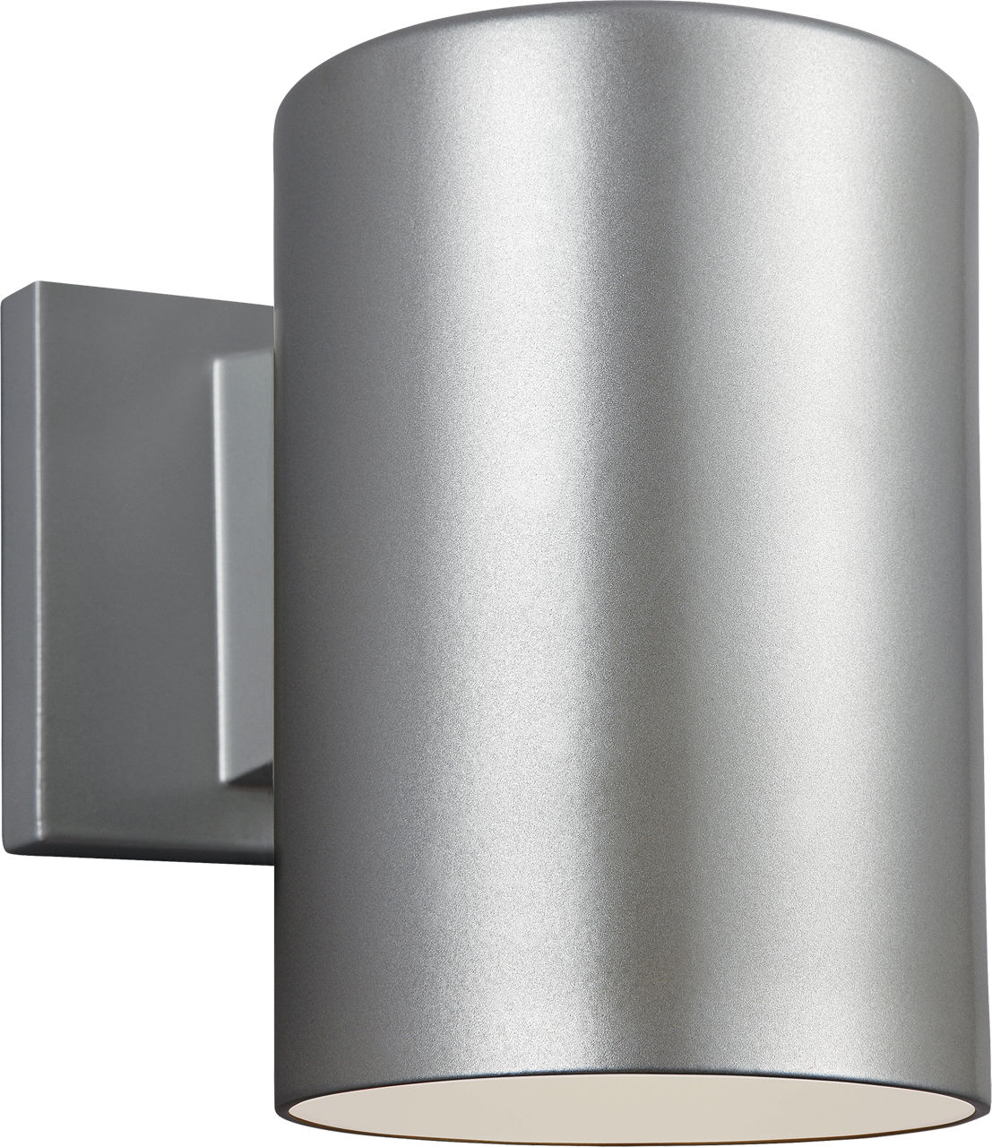 Cylinder 5" Down Wall Lantern in Painted Brushed Nickel Dedicated LED