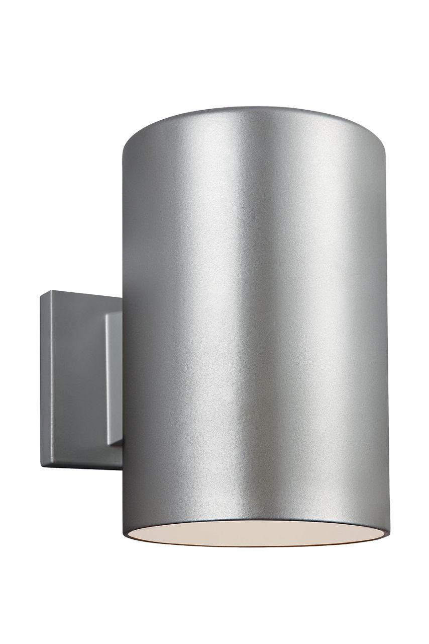 Cylinder 6" Down Wall Lantern in Painted Brushed Nickel Bulb(s) Not Included